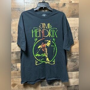 Jimi Hendrix Graphic T-Shirt Men’s 2X/2T (XXL Tall) Black Authentic Hendrix